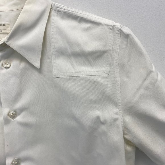 Men's vintage Helmet Lang short sleeve dress shirt with shoulder detail 1998 - Picture 4 of 5